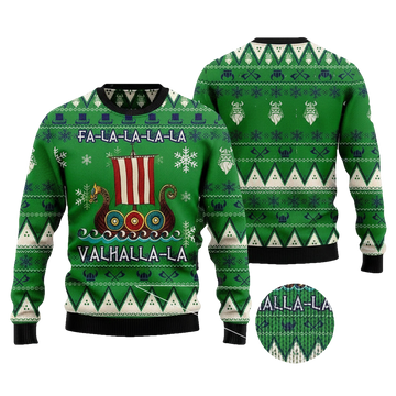 Amazing Viking Valhalla Viking Xmas 3d Ugly Christmas Sweater ? Usalast