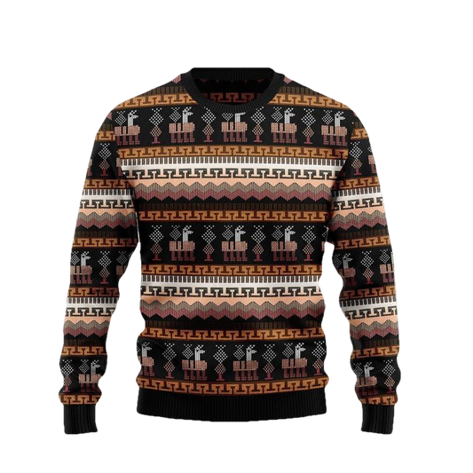 Alpaca Pattern Vacation Active Fibre 3d Ugly Christmas Sweater ? Usalast