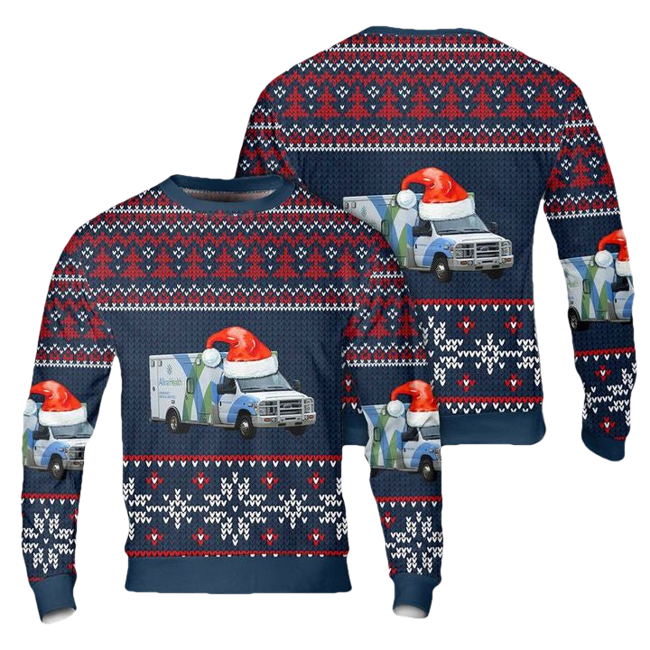 Allina Health Emergency Medical Services Saint Paul Minnesota Christmas AOP Sweater ? Usalast