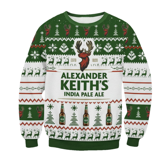 Alexander Keith?s India Pale Ale Ugly Christmas Sweater 2022 ? Usalast