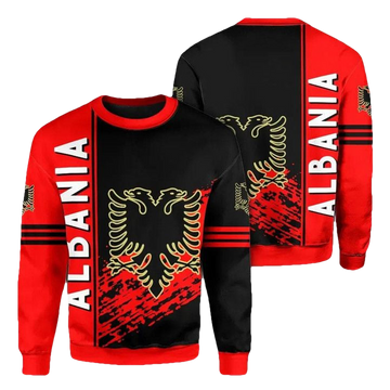 Albania Coat Of Arms Sweater Quarter Style J7 ? Usalast
