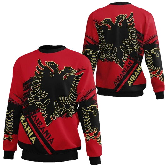 Albania Coat Of Arms Identifier Sweater ? U001Dbrusch Style ? Jr ? Usalast