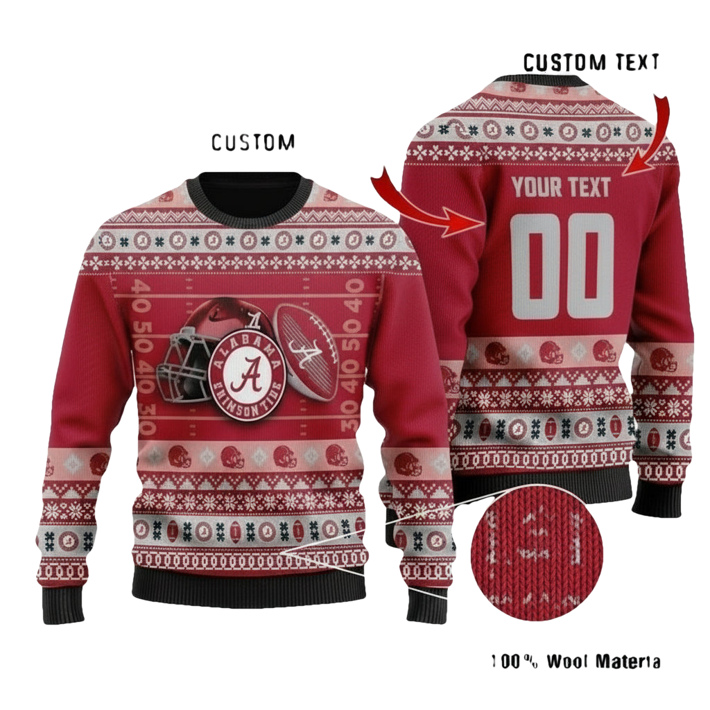 Alabama Crimson Tide Custom Ugly Christmas Sweater ? Usalast