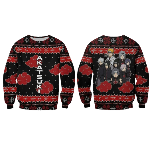 Akatsuki Naturo Akatsuki 3d Ugly Christmas Sweater ? Usalast