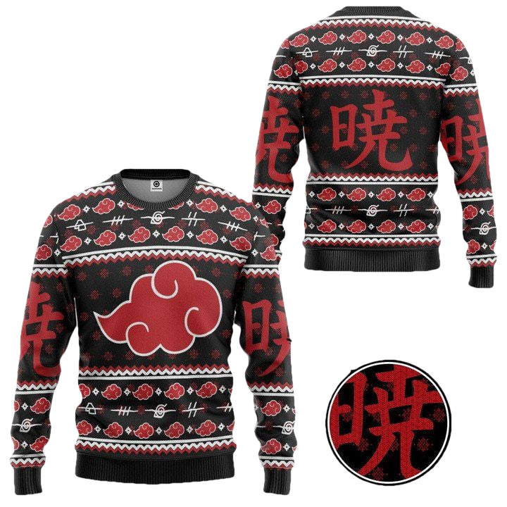Akatsuki Naruto Christmas Sweater ? Usalast