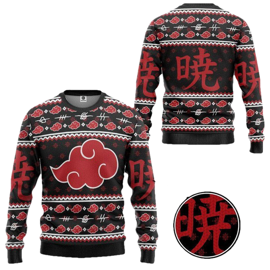 Akatsuki Naruto Christmas Sweater ? Usalast