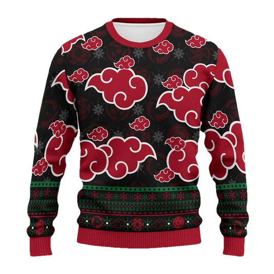 Akatsuki Cloud Naruto Anime Unisex Wool Sweater Christmas Gift ? Usalast