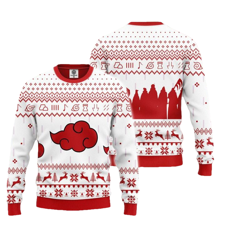 Akatsuki Clan Naruto Anime Unisex Wool Sweater Christmas Gift ? Usalast