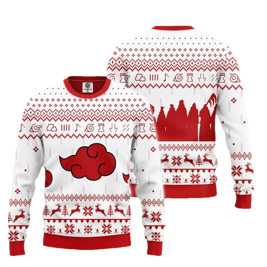 Akatsuki Clan Naruto Anime Unisex Wool Sweater Christmas Gift ? Usalast
