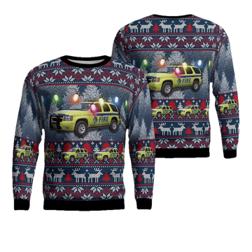 Aircraft Rescue and Firefighting Denver International Airport AOP Sweater ? Usalast