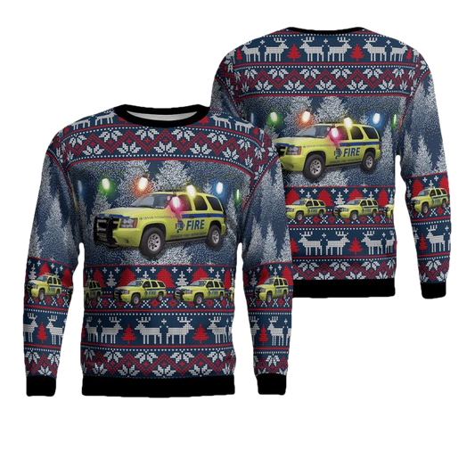 Aircraft Rescue and Firefighting Denver International Airport AOP Sweater ? Usalast
