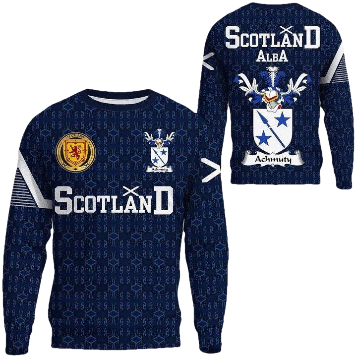 Achmuty Family Crest Sweater Scottish Home ? 1991 Style A7 ? Usalast