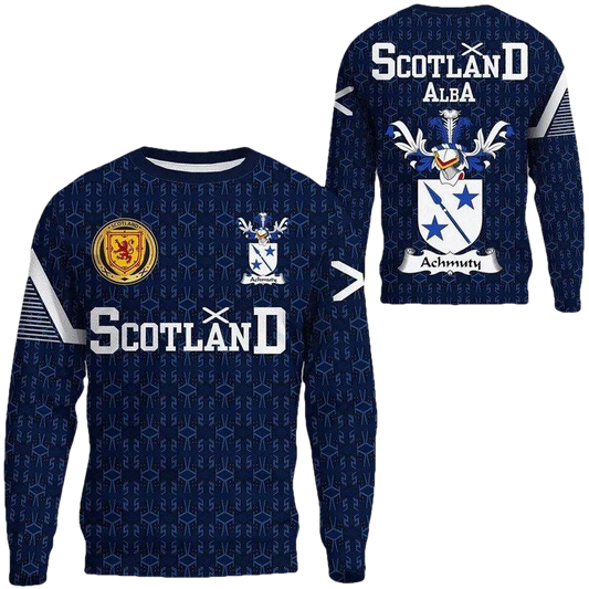Achmuty Family Crest Sweater Scottish Home ? 1991 Style A7 ? Usalast