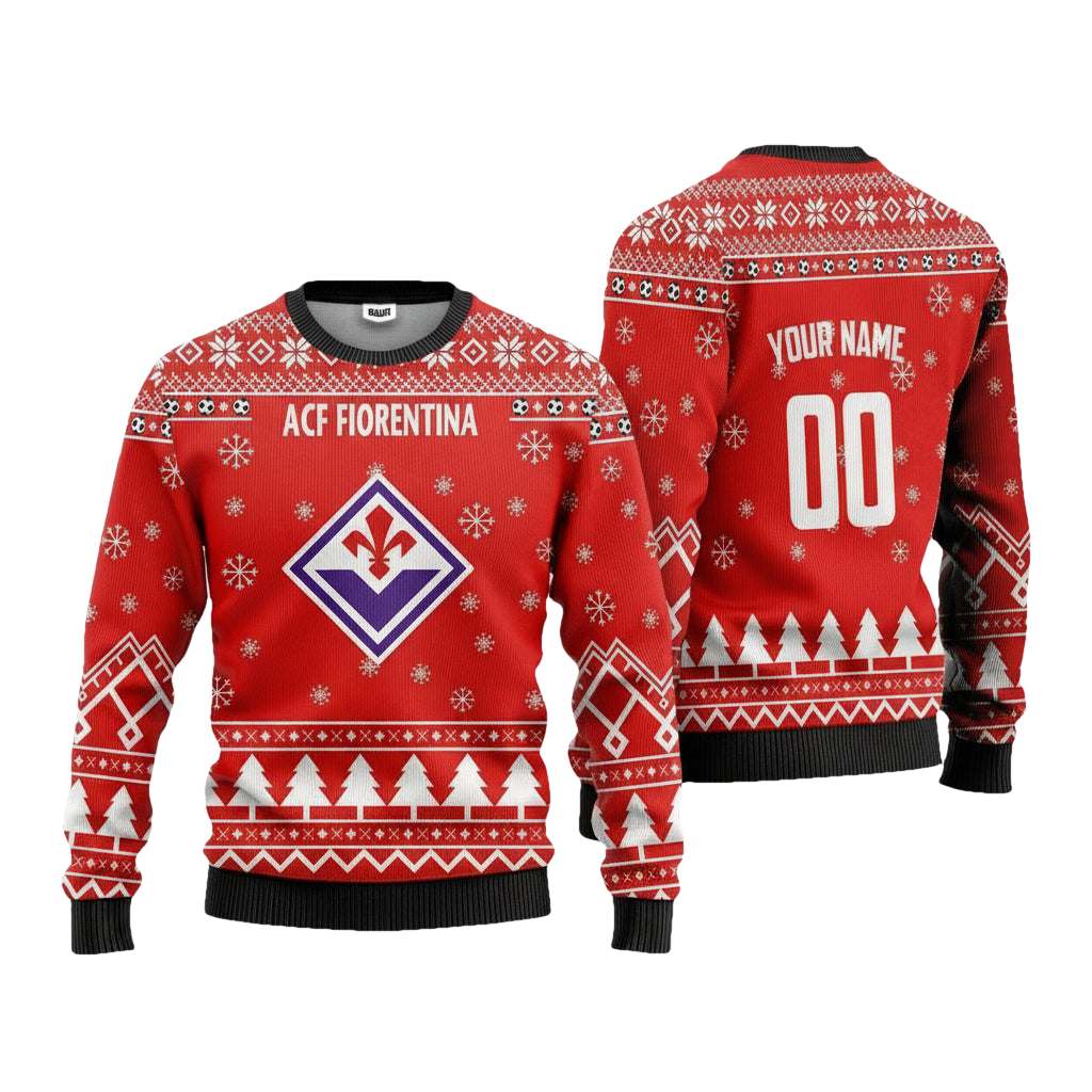 ACF Fiorentina Personalized Ugly Christmas Sweater Red Version ? Usalast