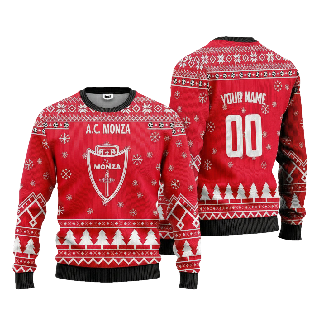 A.C Monza Personalized Ugly Christmas Sweater Red Version ? Usalast