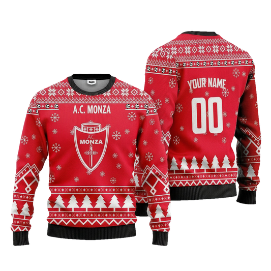 A.C Monza Personalized Ugly Christmas Sweater Red Version ? Usalast