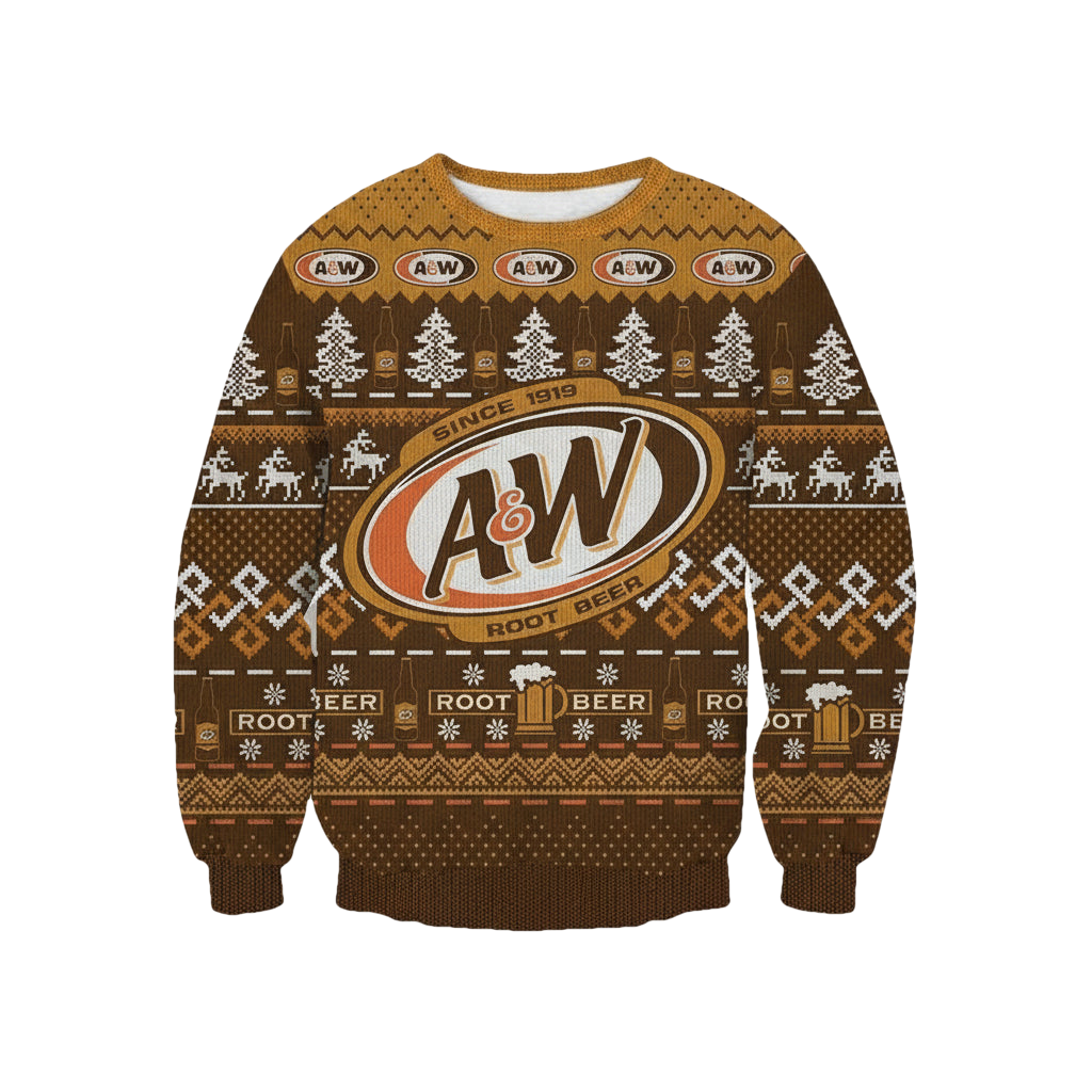A And W Root Beer Since 1919 Christmas Knitted Wool Sweater ? Usalast