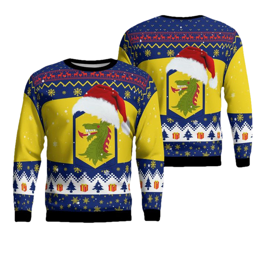 404th Maneuver Enhancement Brigade Of Illinois Army National Guard Christmas AOP Sweater ? Usalast