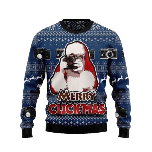 3D Merry Clickmas Funny Ugly Christmas Sweater ? Usalast