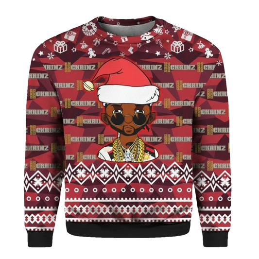 2 Chainz Santa 3D Print Ugly Christmas Sweater ? Usalast