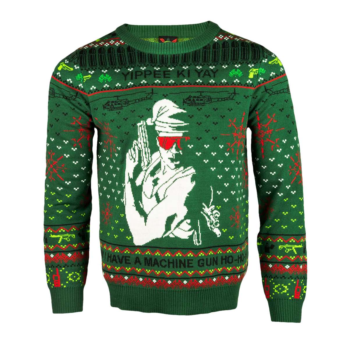 Yippee Ki Yay I Have A Machine Gun Ugly Christmas Sweater - Moonbestprint