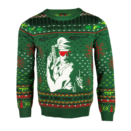Yippee Ki Yay I Have A Machine Gun Ugly Christmas Sweater - Moonbestprint