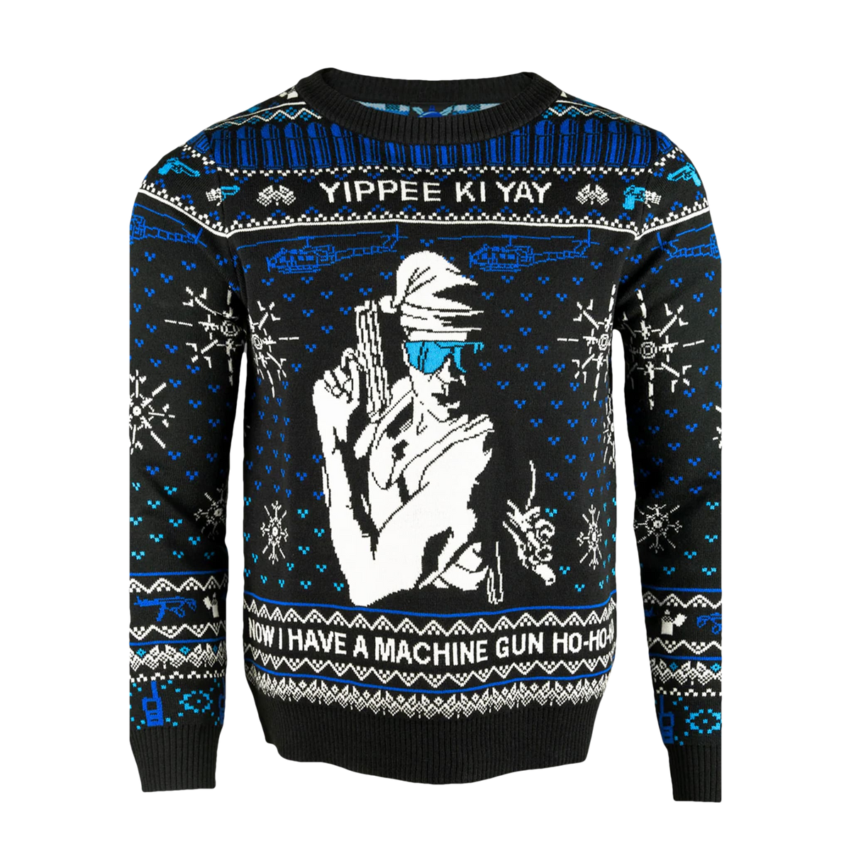 Yippee Ki Yay I Have A Machine Gun Ugly Christmas Sweater - Moonbestprint