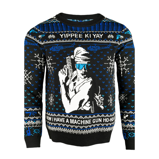 Yippee Ki Yay I Have A Machine Gun Ugly Christmas Sweater - Moonbestprint