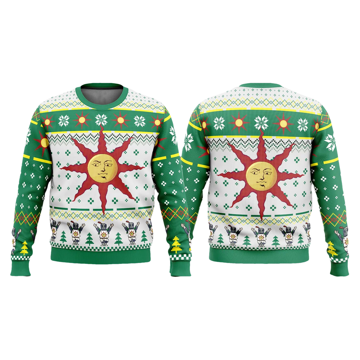Warrior of Sunlight Dark Souls Ugly Christmas Sweater - Moonbestprint
