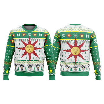 Warrior of Sunlight Dark Souls Ugly Christmas Sweater - Moonbestprint