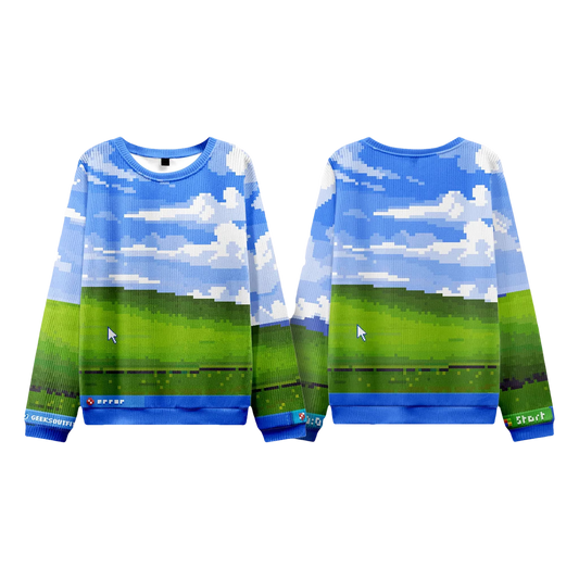 Vintage Windows XP Wallpaper Ugly Christmas Sweater - Moonbestprint