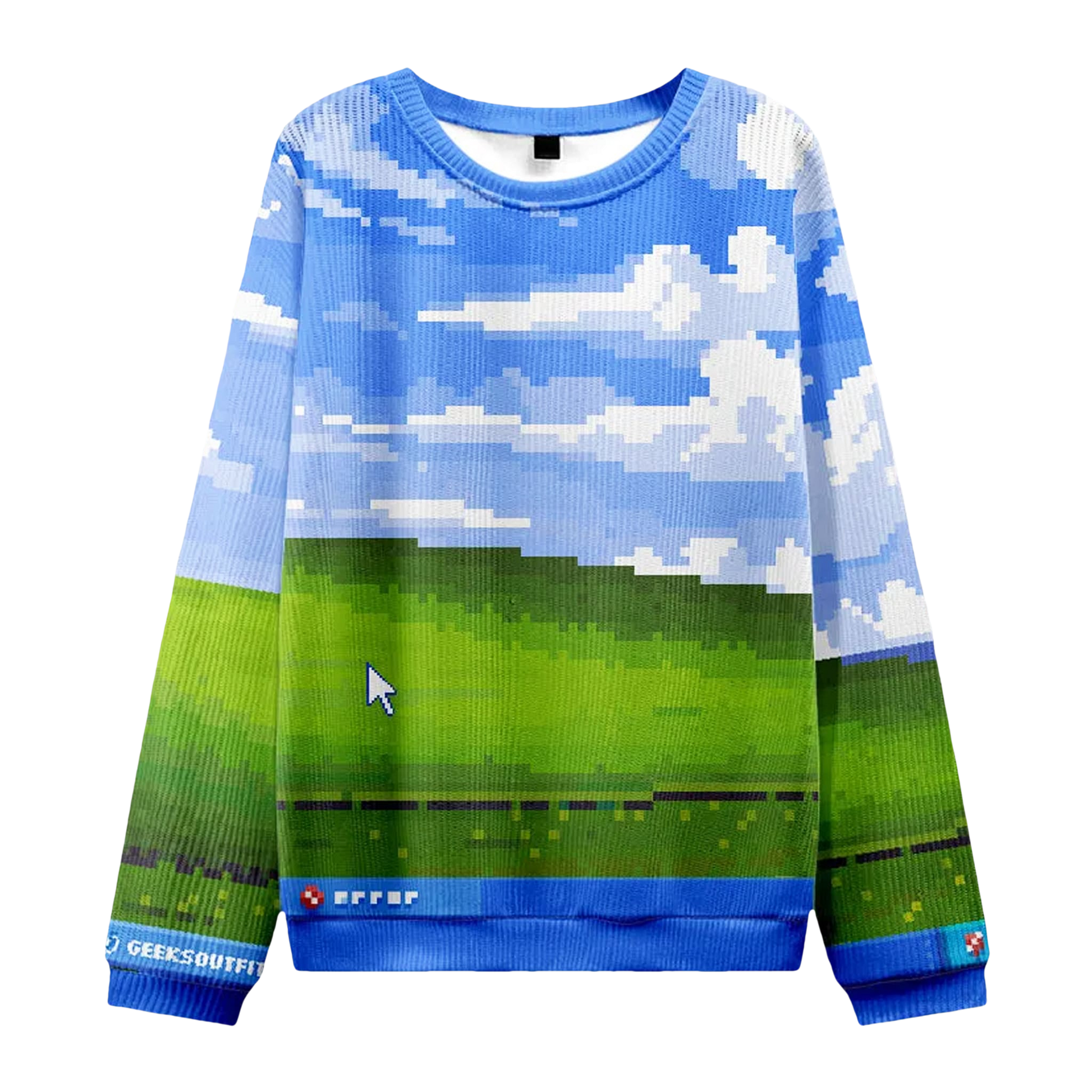 Vintage Windows XP Wallpaper Ugly Christmas Sweater - Moonbestprint