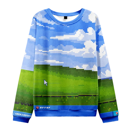Vintage Windows XP Wallpaper Ugly Christmas Sweater - Moonbestprint