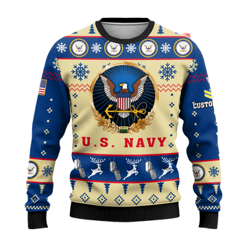 US Navy Proudly Served Ugly Christmas Sweater - Moonbestprint