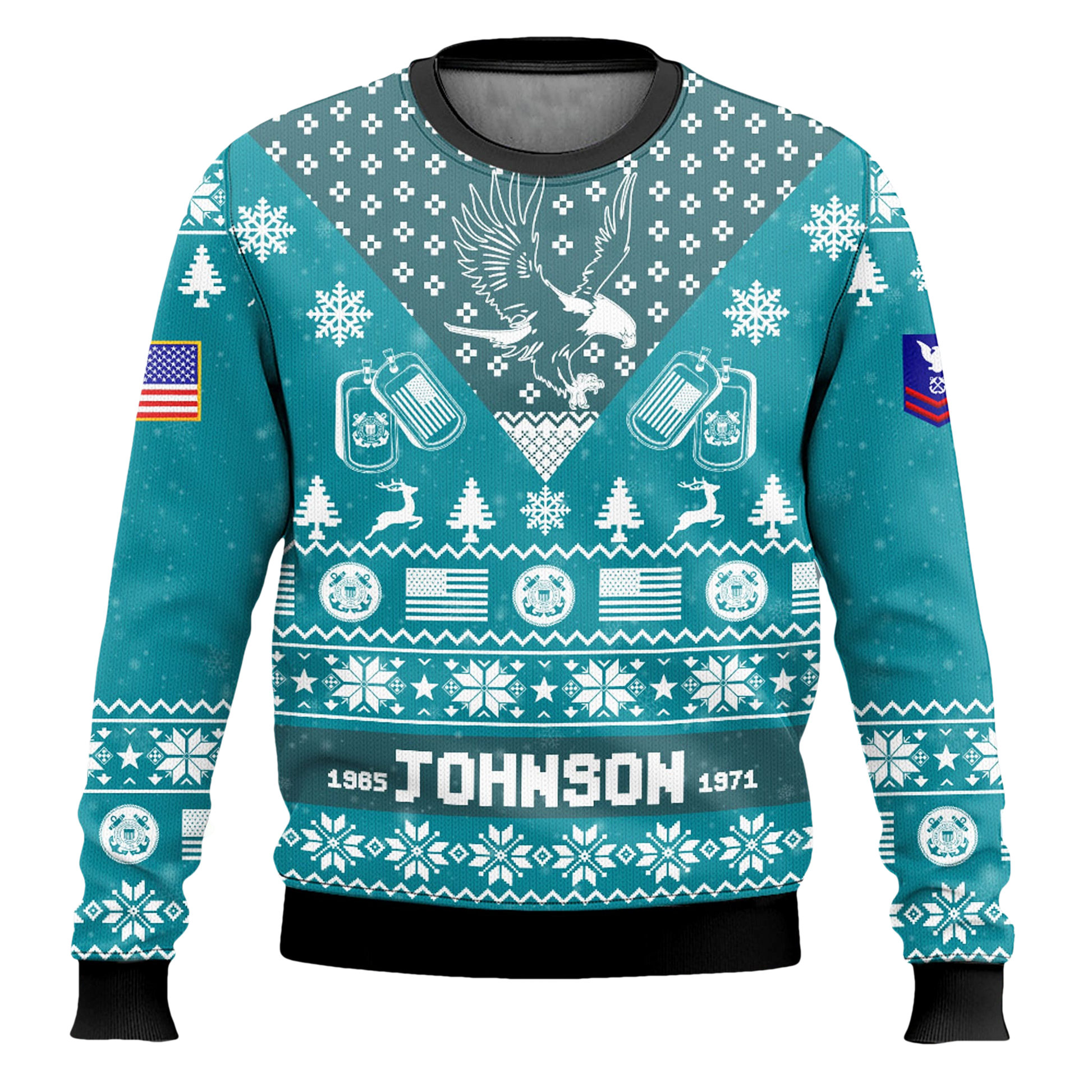 US Coast Guard I'm Veteran Not A Sucker Or A Loser Ugly Sweater - Moonbestprint