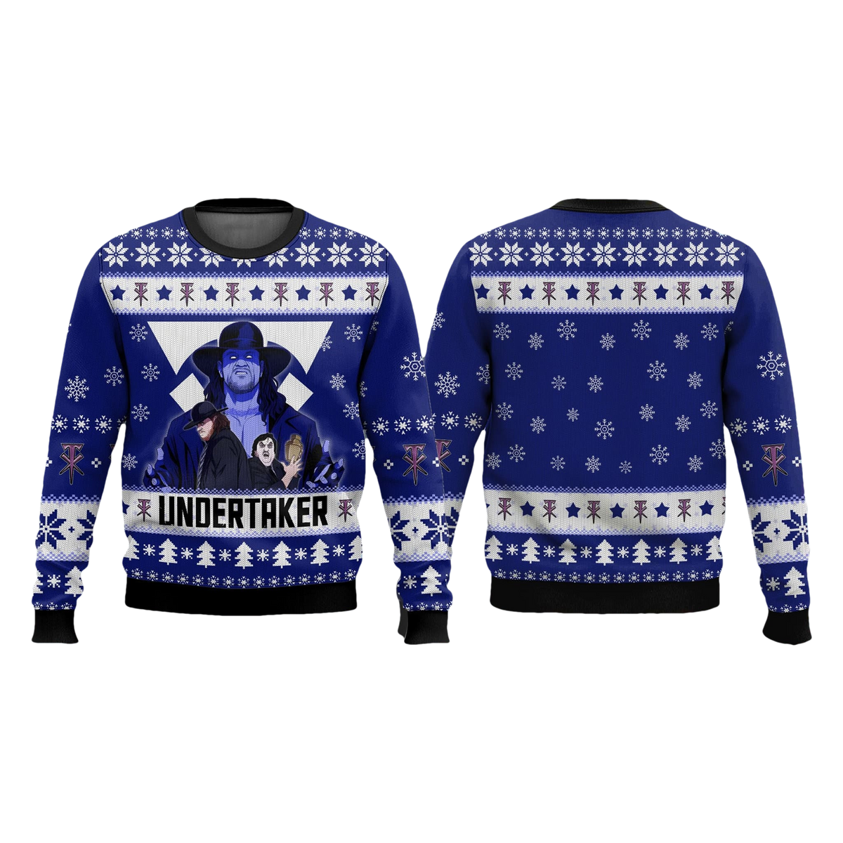 Undertaker Blue Ugly Christmas Sweater - Moonbestprint