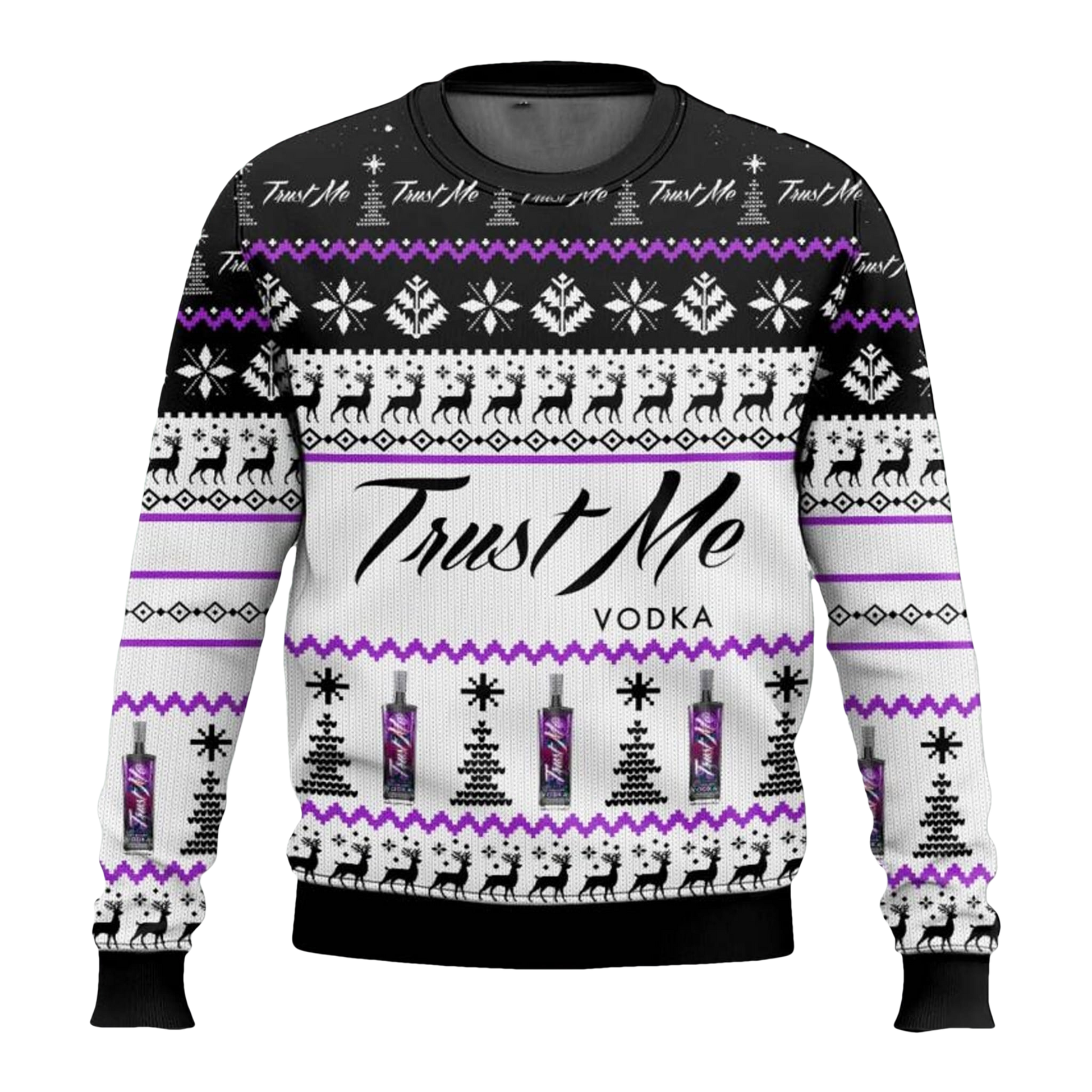 Trust Me Vodka Ugly Christmas Sweater - Moonbestprint