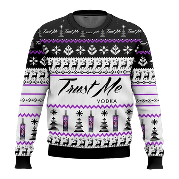 Trust Me Vodka Ugly Christmas Sweater - Moonbestprint