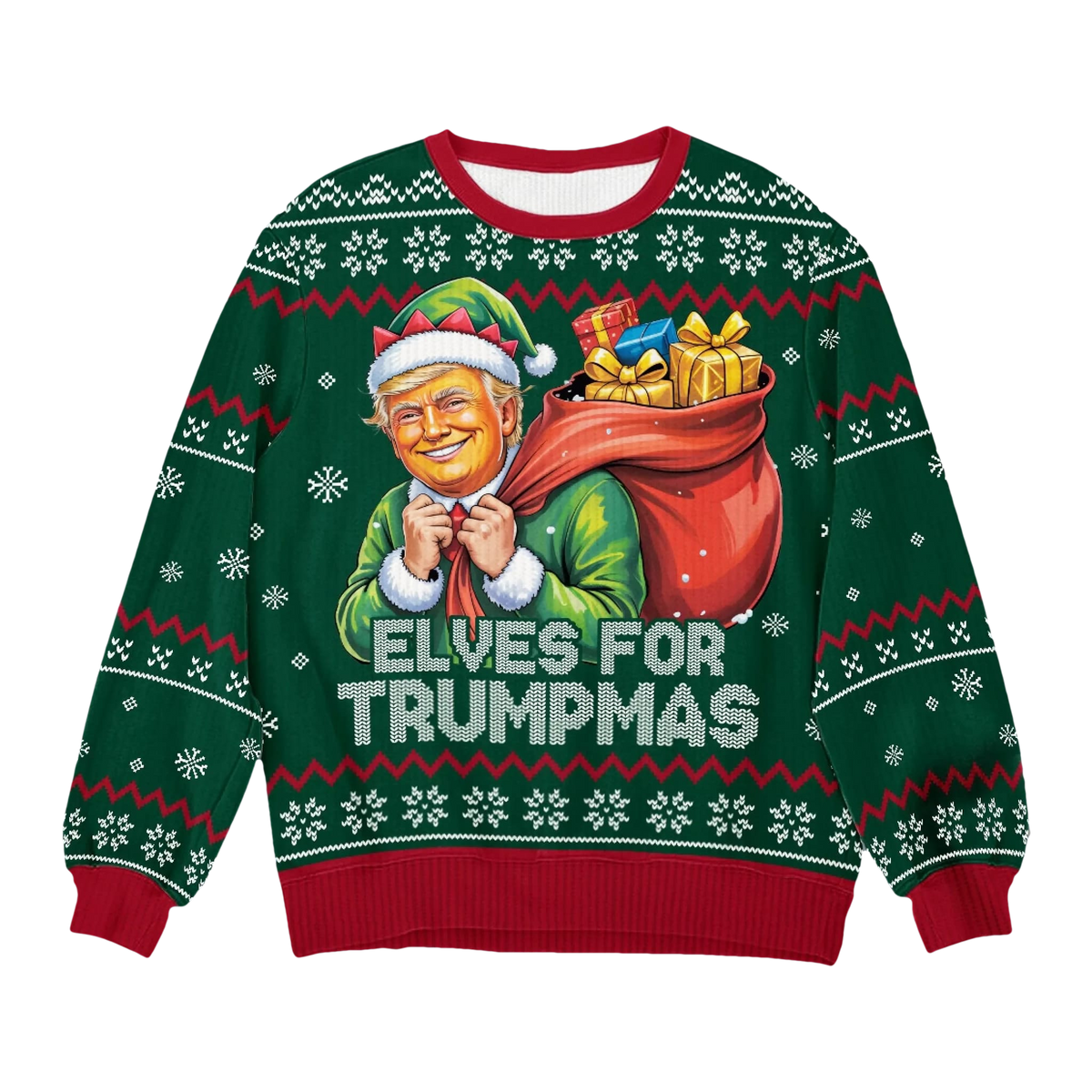 Trump Elves For Trumpmas Ugly Sweater - Moonbestprint
