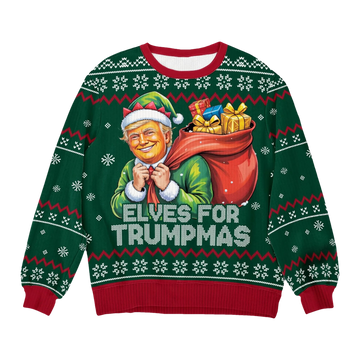 Trump Elves For Trumpmas Ugly Sweater - Moonbestprint