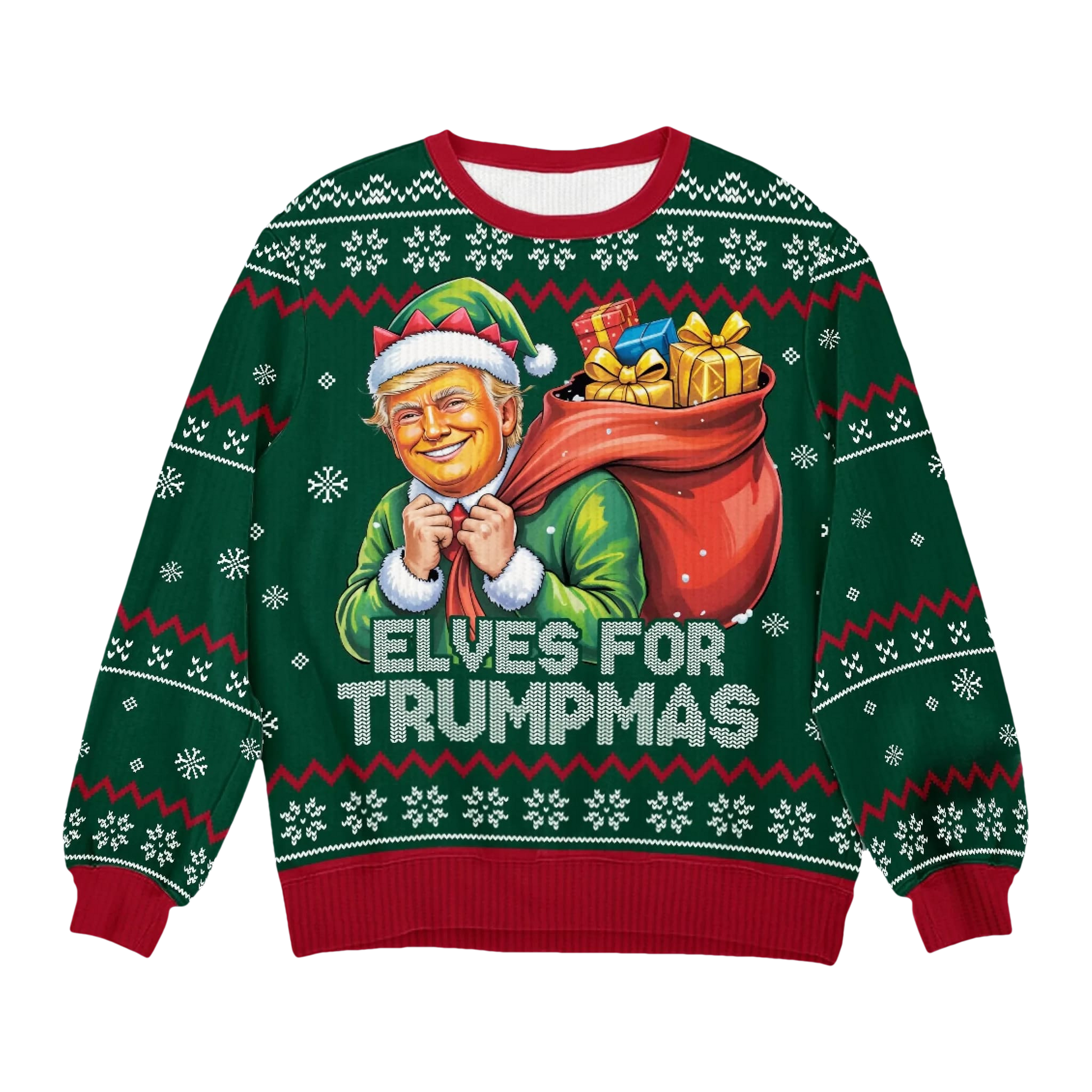 Trump Elves For Trumpmas Ugly Sweater - Moonbestprint