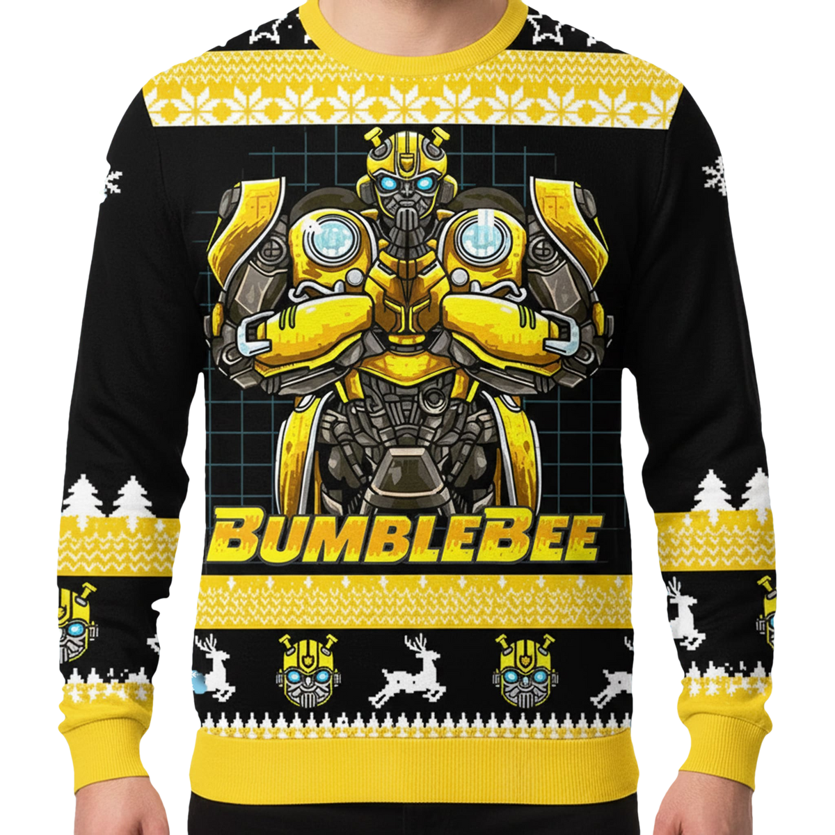 Transformers Bumblebee Ugly Christmas Sweater - Moonbestprint