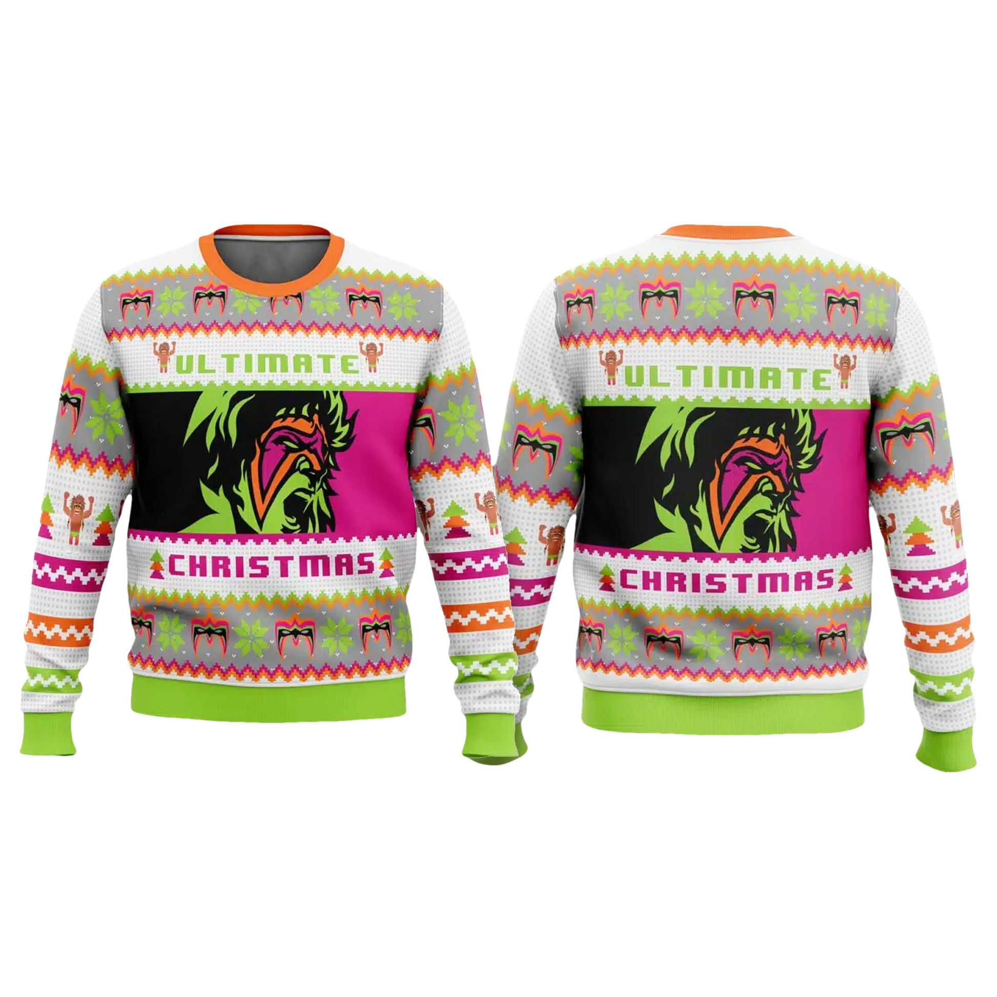 The Ultimate Warrior Ultimate Christmas Ugly Sweater - Moonbestprint
