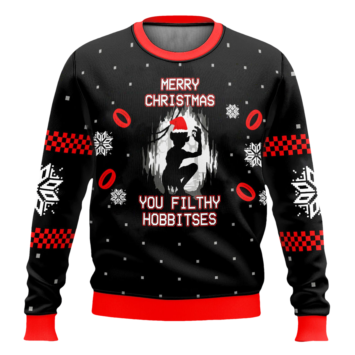 The Lord Of The Rings Gollum Filthy Hobbitses Ugly Christmas Sweater - Moonbestprint