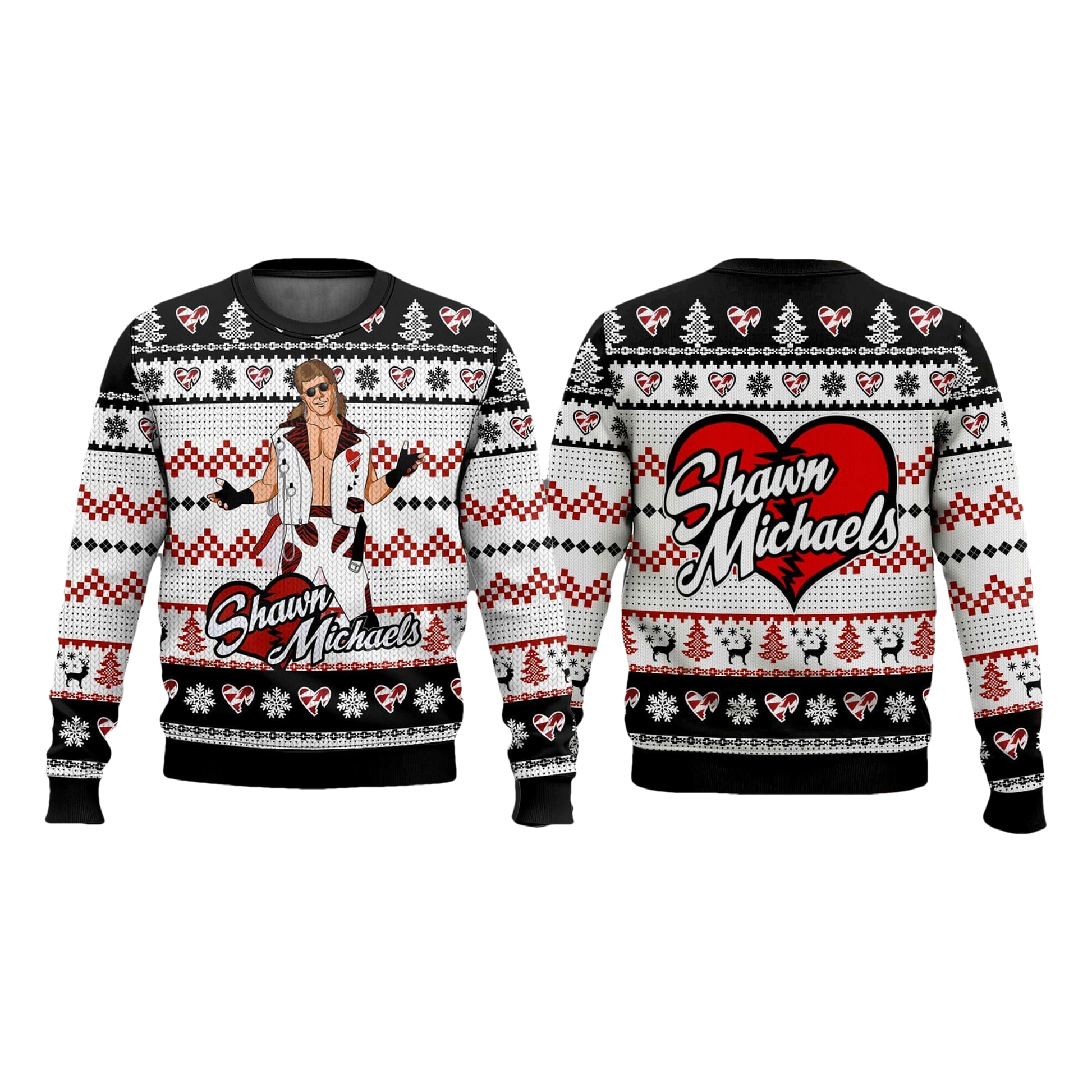 The Heartbreak Kid Shawn Michaels Christmas Ugly Sweater - Moonbestprint