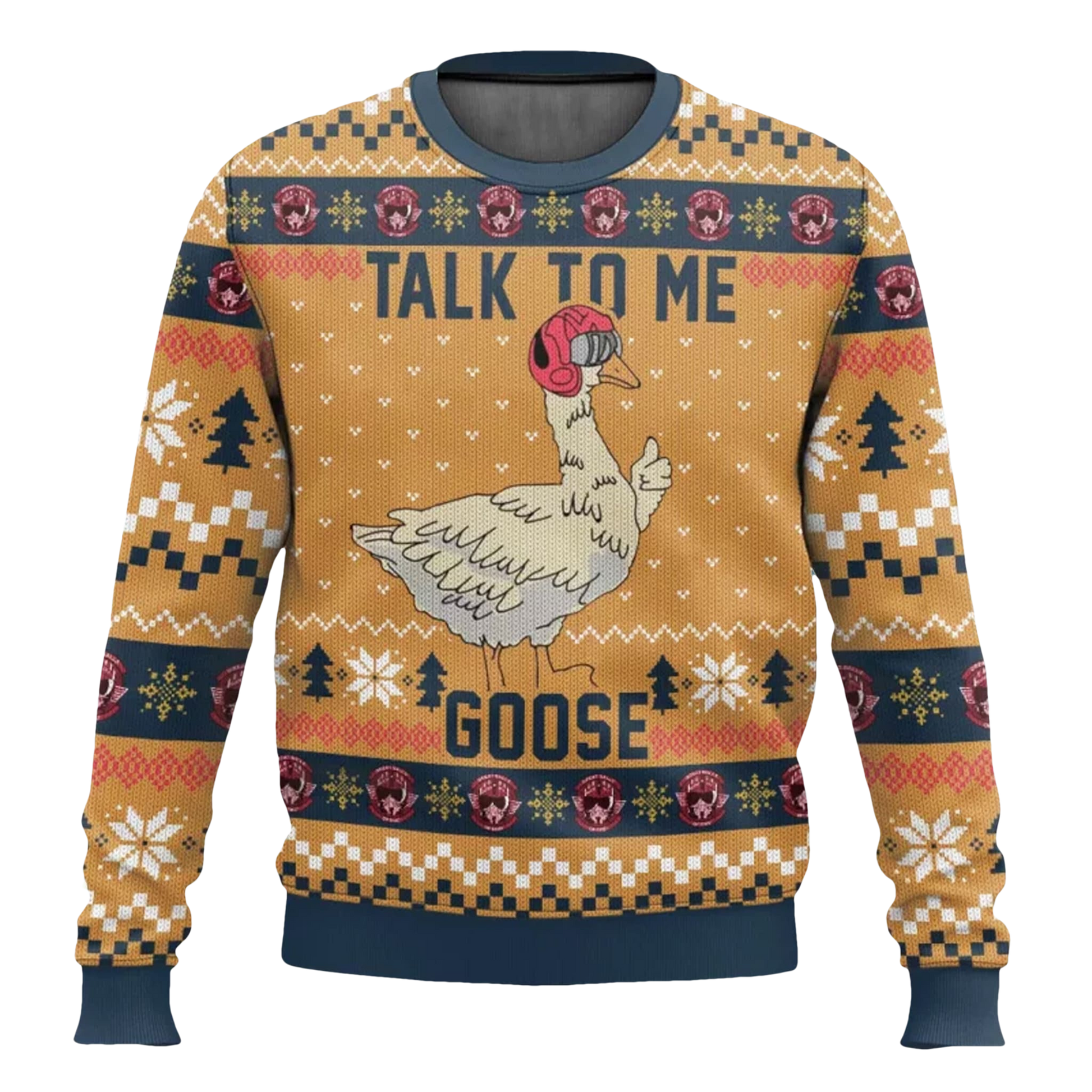 Talk To Me Goose Top Gun Ugly Christmas Sweater - Moonbestprint