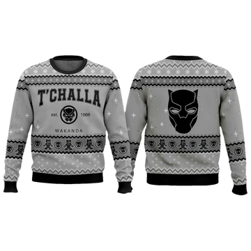 T'challa Black Panther Ugly Christmas Sweater - Moonbestprint