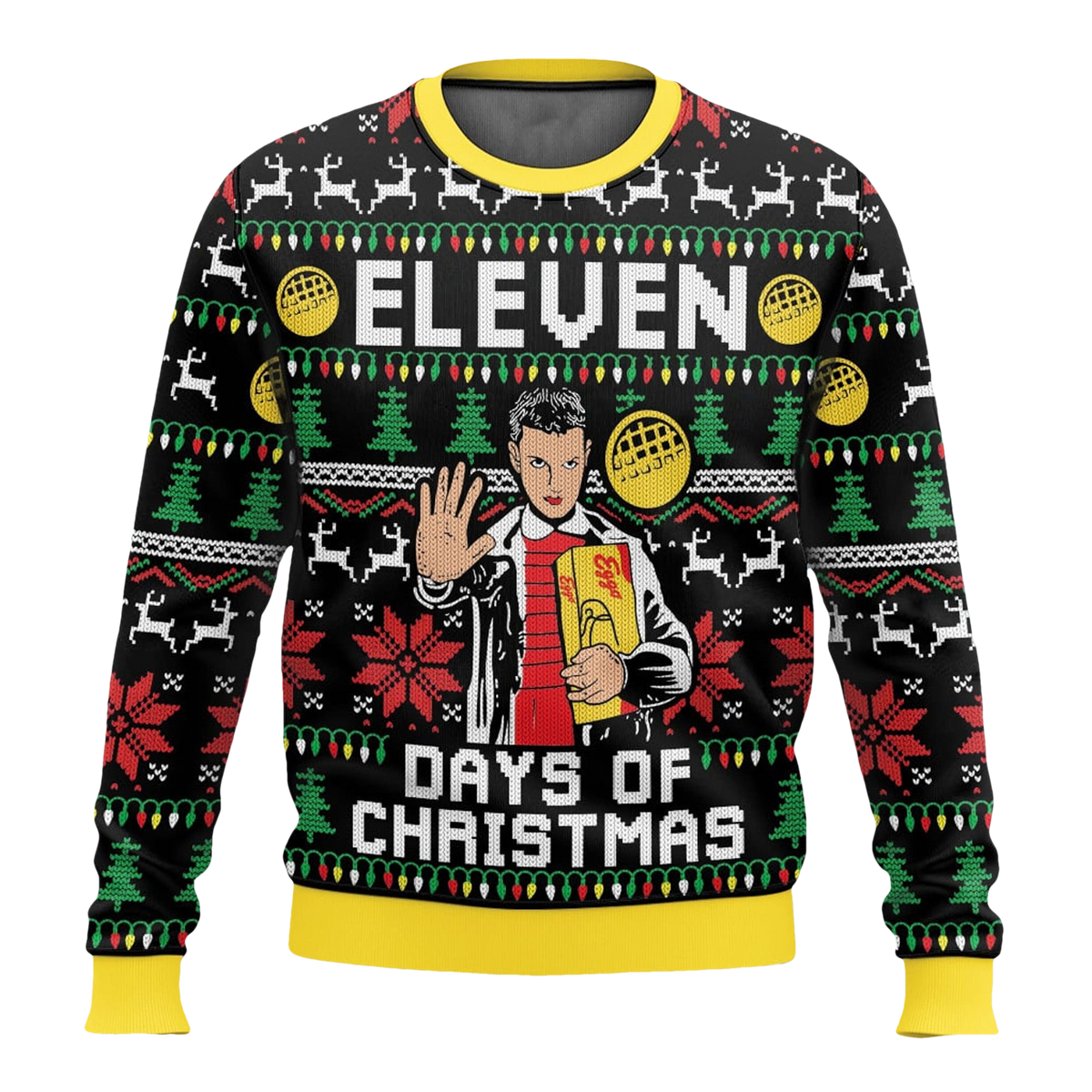 Stranger Things Eleven Days Of Christmas Ugly Sweater - Moonbestprint