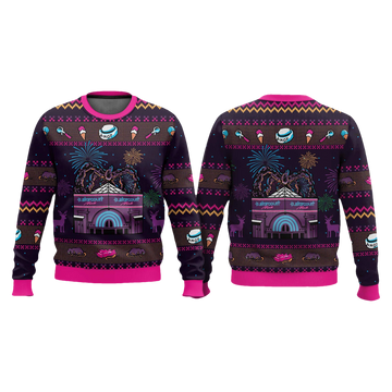 Stranger Things Starcourt Mall Ugly Christmas Sweater - Moonbestprint