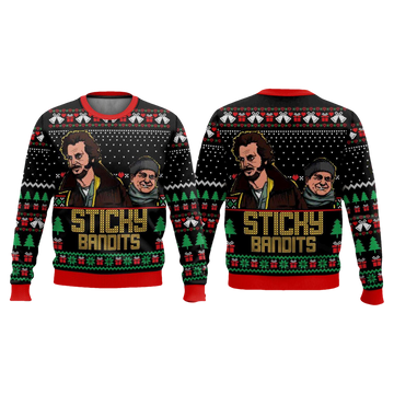 Sticky Bandits Home Alone Ugly Christmas Sweater - Moonbestprint